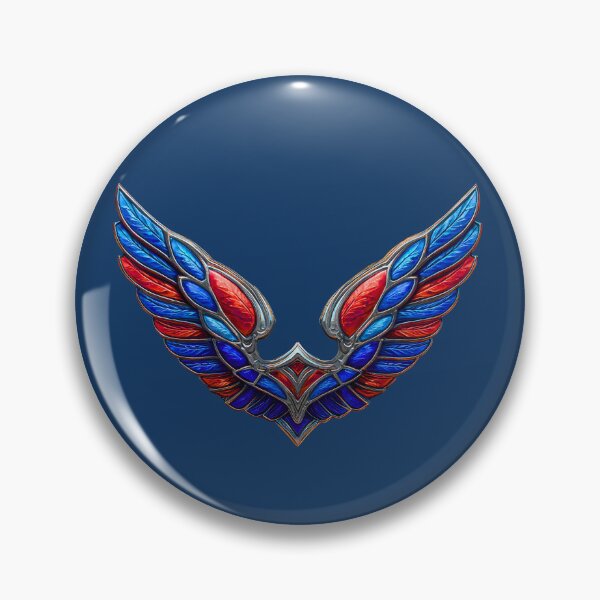 Item preview, Crimson and Blue Metallic Wing Emblem designed and sold by bAIryBarn.