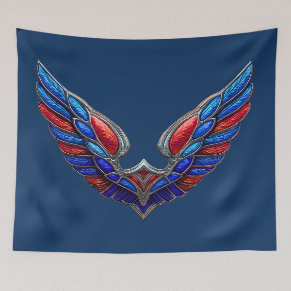 Item preview, Crimson and Blue Metallic Wing Emblem designed and sold by bAIryBarn.