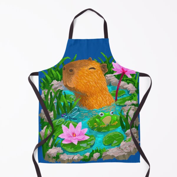 Item preview, Capybara chilling in the pond designed and sold by Omar-Ero.