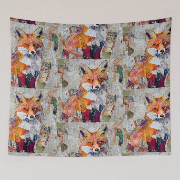 Item preview, Mixed media fox designed and sold by MendaciousMina.