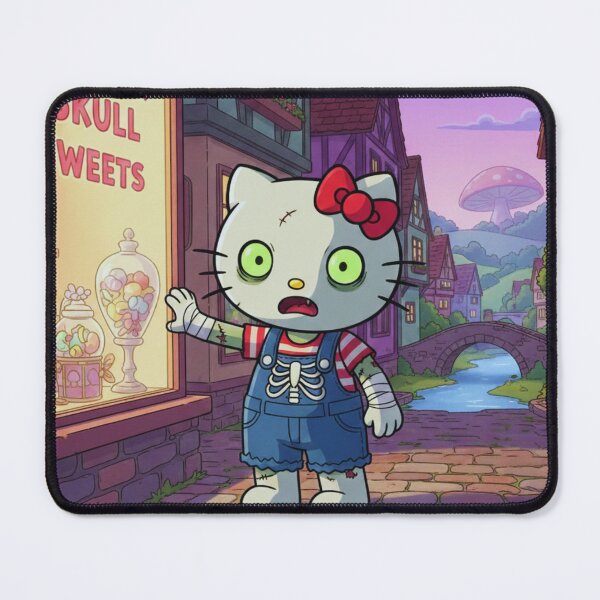 Item preview, Cute HelloKitty Zombie Kawaii Spooky Season Art Design designed and sold by SuperPlopsArt.