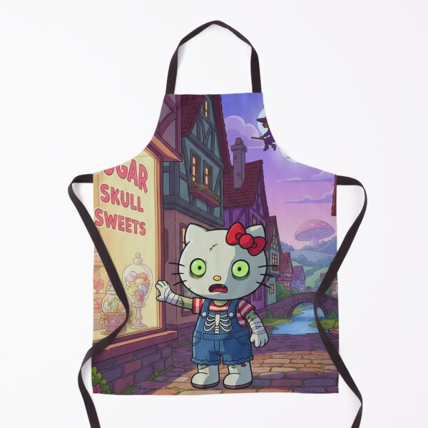 Item preview, Cute HelloKitty Zombie Kawaii Spooky Season Art Design designed and sold by SuperPlopsArt.