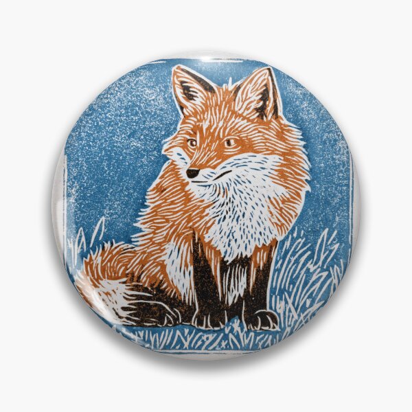 Item preview, Lino cut fox designed and sold by MendaciousMina.