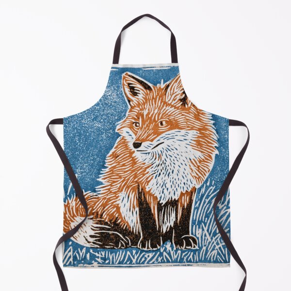 Item preview, Lino cut fox designed and sold by MendaciousMina.