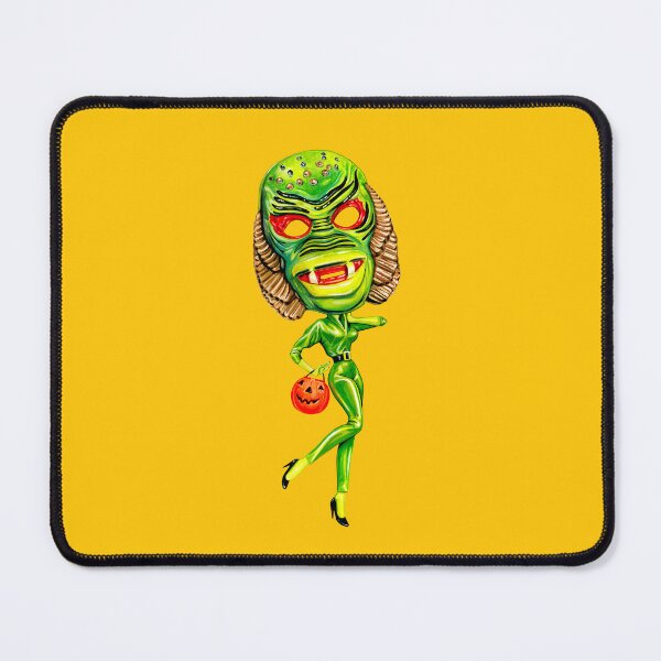 Item preview, Halloween Trick or Treat Pin-Up: Creature From the Black Lagoon - Yellow designed and sold by Kelly  Gilleran.