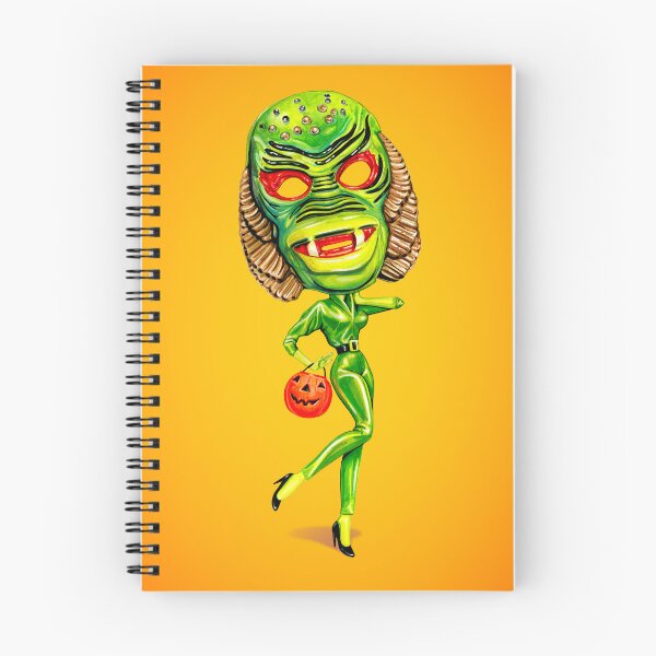 Item preview, Halloween Trick or Treat Pin-Up: Creature From the Black Lagoon - Yellow designed and sold by Kelly  Gilleran.