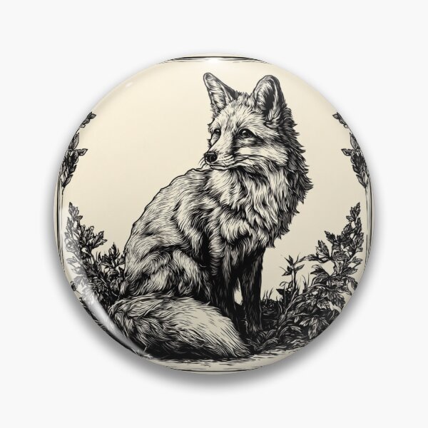 Item preview, Lino cut fox designed and sold by MendaciousMina.