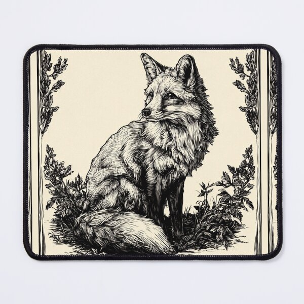 Item preview, Lino cut fox designed and sold by MendaciousMina.