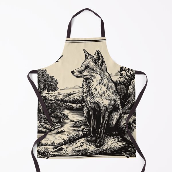 Item preview, Lino cut fox designed and sold by MendaciousMina.