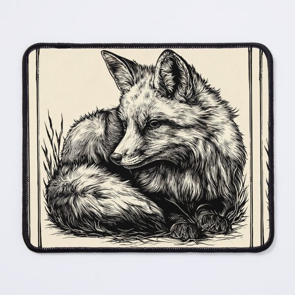 Item preview, Lino cut fox designed and sold by MendaciousMina.