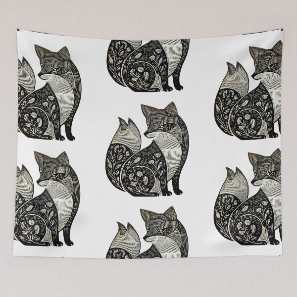 Item preview, Boho Lino cut fox designed and sold by MendaciousMina.