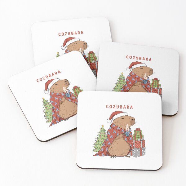 Item preview, Christmas Capybara designed and sold by Krasnovaovaova.