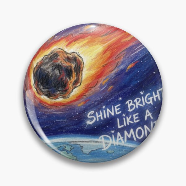Item preview, Shine Bright Like a Diamond Celestial Meteor Art Print designed and sold by SuperPlopsArt.
