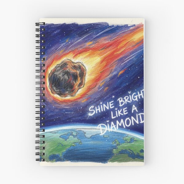Item preview, Shine Bright Like a Diamond Celestial Meteor Art Print designed and sold by SuperPlopsArt.