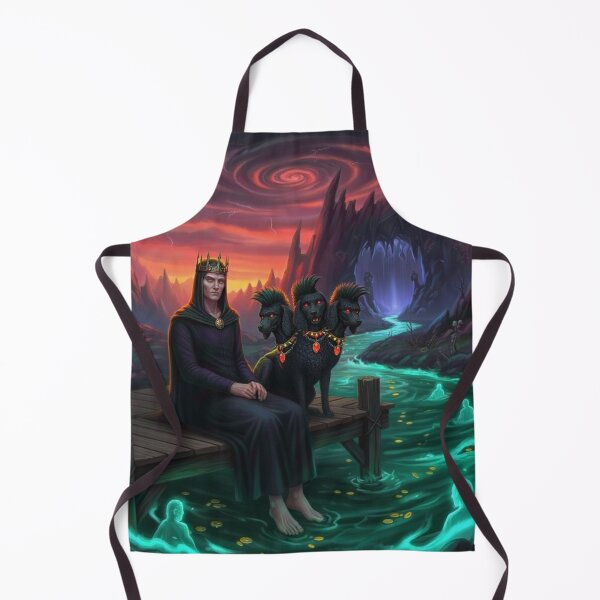 Item preview, Hades and Cerberus Greek Mythology Dark Fantasy Art designed and sold by SuperPlopsArt.