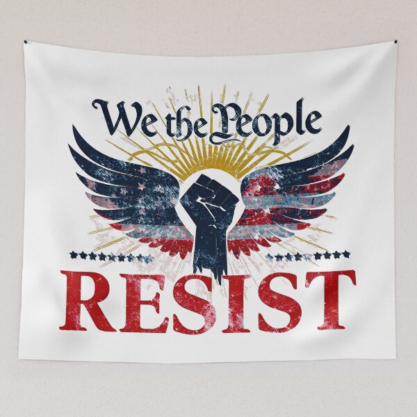 Item preview, We The People Resist – Patriotic Freedom & Protest Design designed and sold by Teetreasure2.