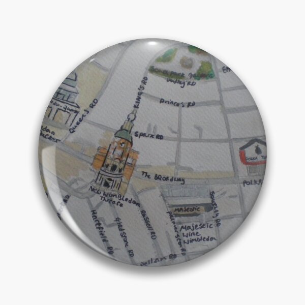 Item preview, wimbledon town map  designed and sold by redhoodgirl.