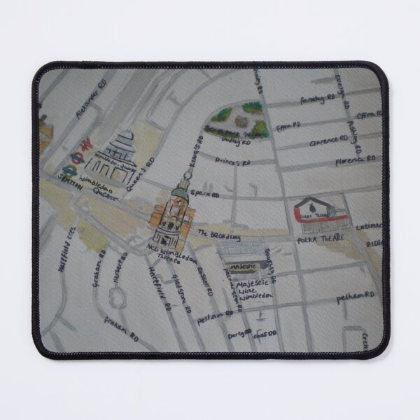 Item preview, wimbledon town map  designed and sold by redhoodgirl.