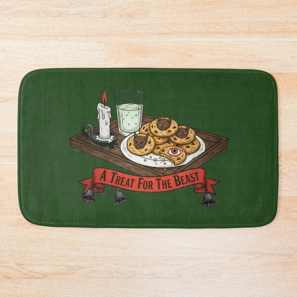 Item preview, Demon Cookies and Milk Goth Christmas designed and sold by CoffinsArt.