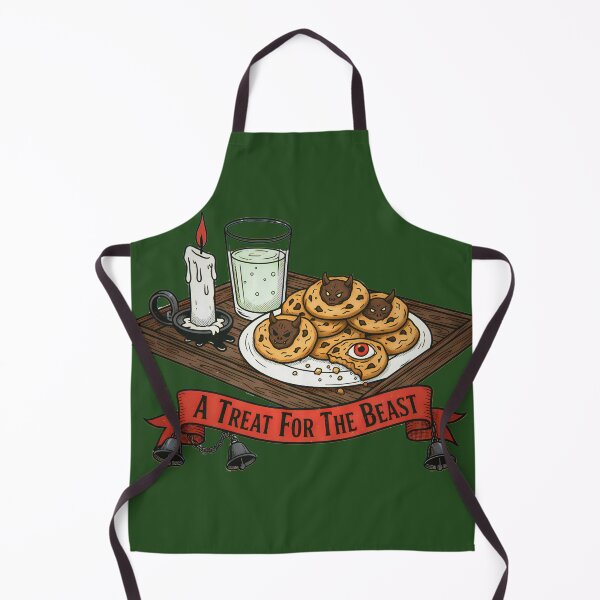 Item preview, Demon Cookies and Milk Goth Christmas designed and sold by CoffinsArt.