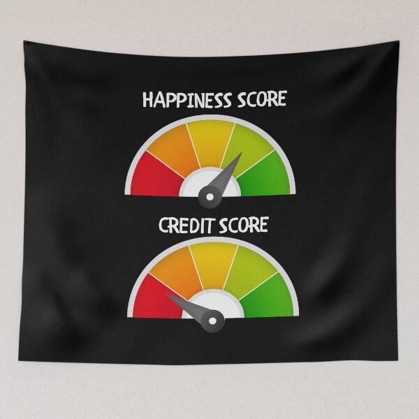 Item preview, Happiness Score vs Credit Score designed and sold by signshirtz.