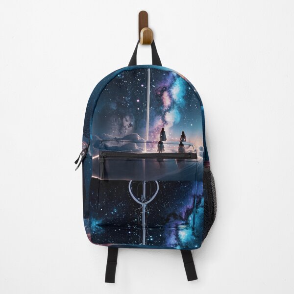 Item preview, Futuristic Travelers Beneath Galactic Sky designed and sold by SassyArtistry.