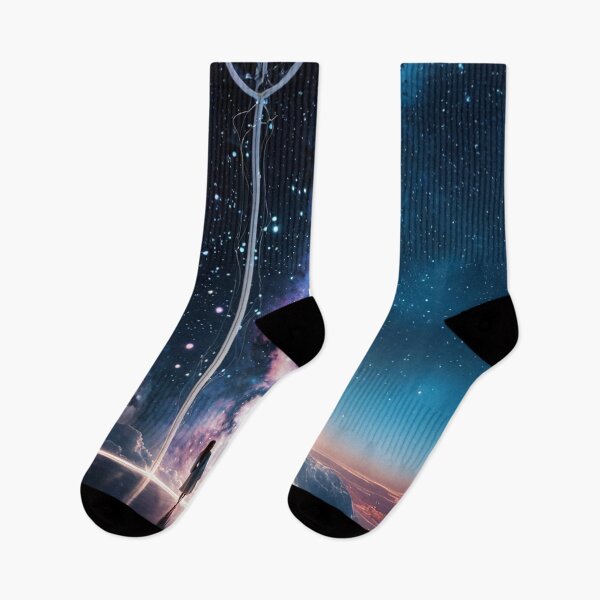 Item preview, Futuristic Travelers Beneath Galactic Sky designed and sold by SassyArtistry.