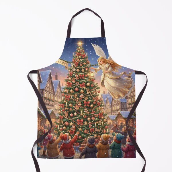 Item preview, Christkindl Christmas Market – Children and Angel in a Magical Scene designed and sold by RISE Creations.