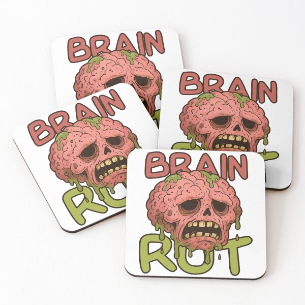 Item preview, Brain Rot Meme Cartoon – Internet Decay Aesthetic Design designed and sold by JMKPrintPress.