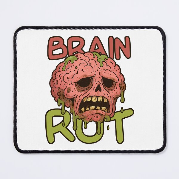 Item preview, Brain Rot Meme Cartoon – Internet Decay Aesthetic Design designed and sold by JMKPrintPress.