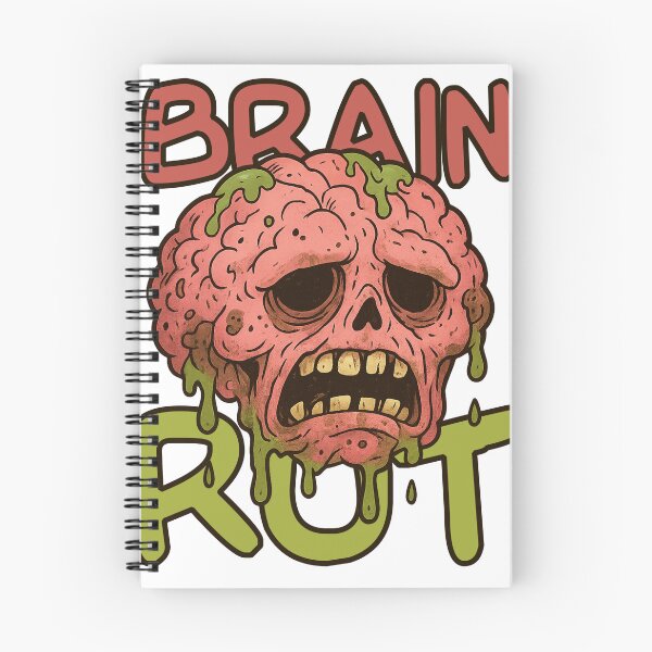 Item preview, Brain Rot Meme Cartoon – Internet Decay Aesthetic Design designed and sold by JMKPrintPress.