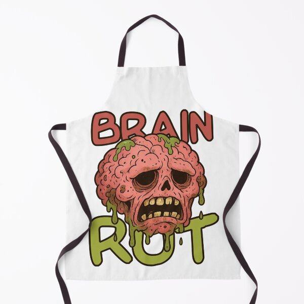 Item preview, Brain Rot Meme Cartoon – Internet Decay Aesthetic Design designed and sold by JMKPrintPress.