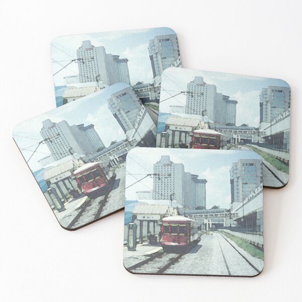 Item preview, New Orleans Trolley Watercolor designed and sold by Graphic Content Studio.