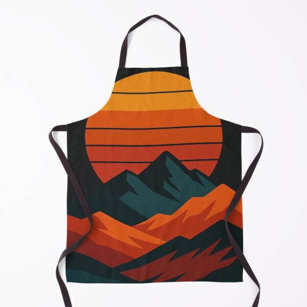 Item preview, Abstract Autumn Sunset Collection - Mountains in Vibrant Colors - Natural Art Accessories designed and sold by XNewStore.