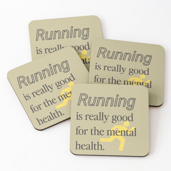 Item preview, Running is really good for the mental health.  designed and sold by The DOLL Shop.