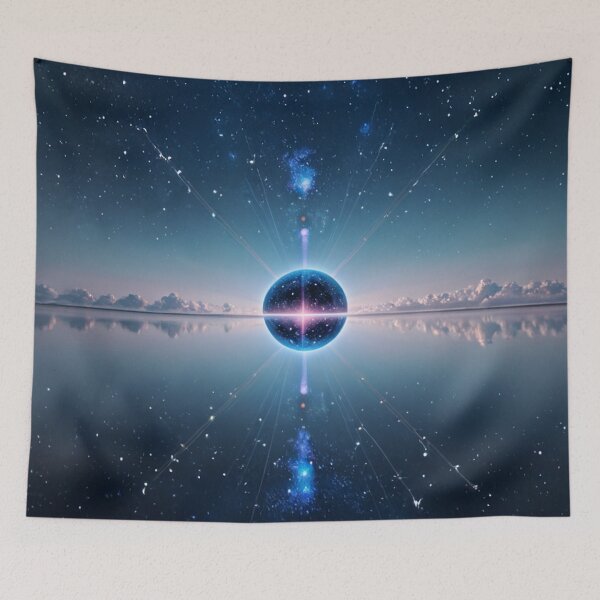 Item preview, Symmetrical Planet Reflection in Cosmic Sky designed and sold by SassyArtistry.