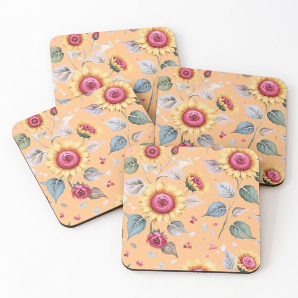 Item preview,  Vintage  style  sunflowers designed and sold by Nice-patterns.
