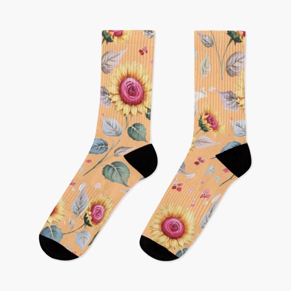 Item preview,  Vintage  style  sunflowers designed and sold by Nice-patterns.
