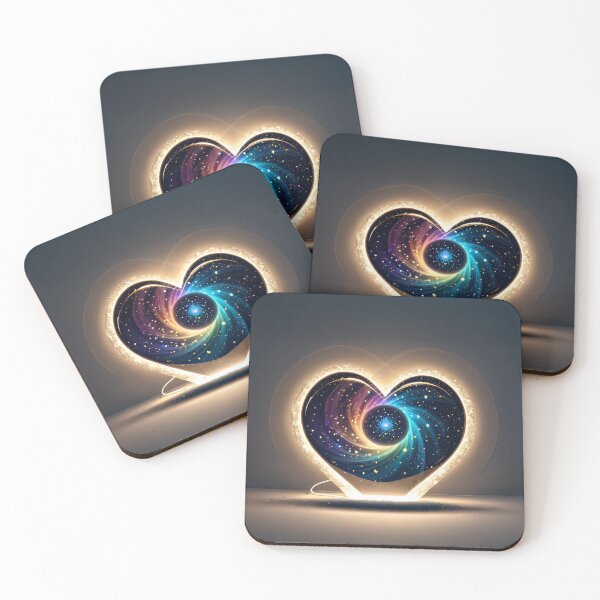 Item preview, Glowing Heart Shaped Galaxy Portal designed and sold by SassyArtistry.
