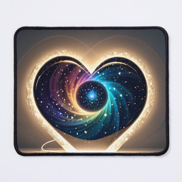Item preview, Glowing Heart Shaped Galaxy Portal designed and sold by SassyArtistry.