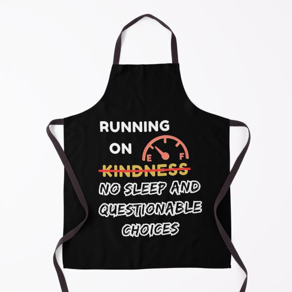 Item preview, Running on No Sleep and Questionable Choices — Exhausted Humor Shirt designed and sold by Humble Threadworks.