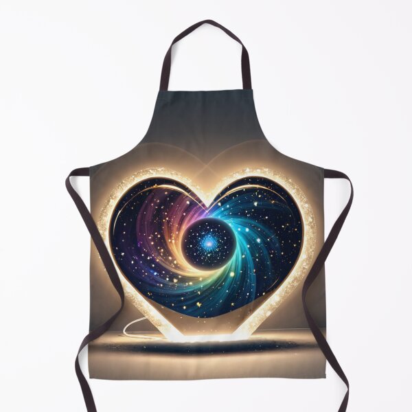 Item preview, Glowing Heart Shaped Galaxy Portal designed and sold by SassyArtistry.