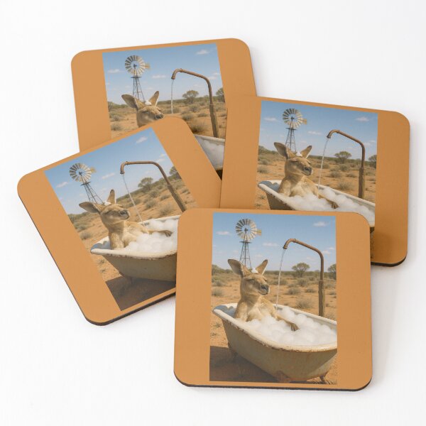 Item preview, Kangaroo Has a Bubble Bath in the Hot Sun designed and sold by Tridentulus.