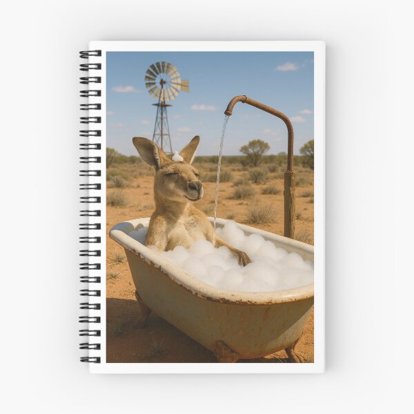 Item preview, Kangaroo Has a Bubble Bath in the Hot Sun designed and sold by Tridentulus.