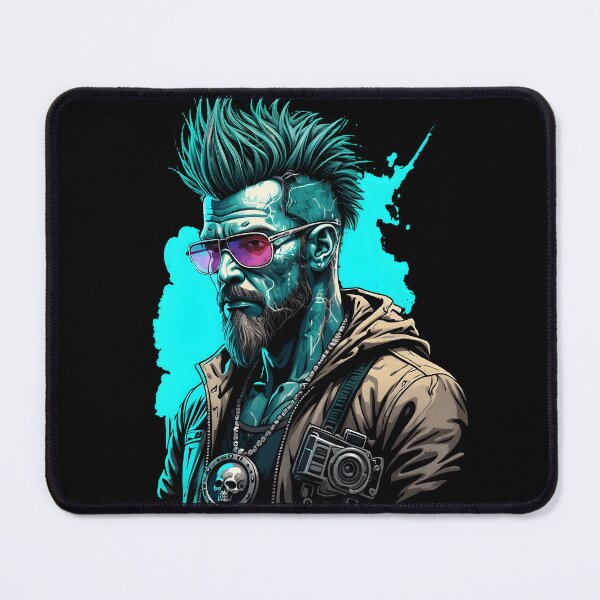 Item preview, cyberpunk graphic man design designed and sold by TheStylist1.