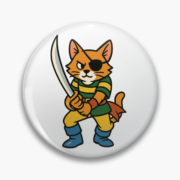 Item preview, Cat Pirate – Adventurous Feline Buccaneer Design designed and sold by PurfectAttitude.