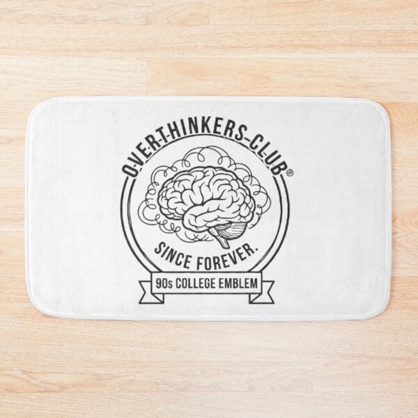 Item preview, Overthinkers Club® Vintage Brain Logo - 90s Grunge Mental Health Emblem designed and sold by zdzdesigner.