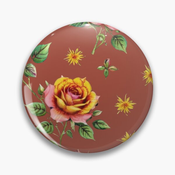 Item preview,  Vintage multicolored roses. designed and sold by Nice-patterns.