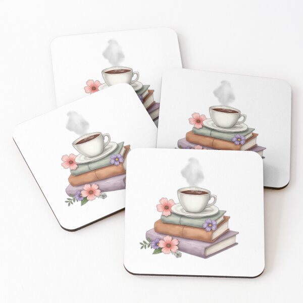 Item preview, Books & Coffee – Watercolor Cozy Reading Illustration designed and sold by Holy Ink.