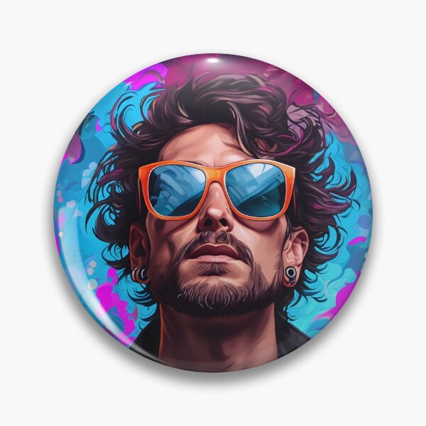Item preview, Colorful man Portrait  designed and sold by TheStylist1.